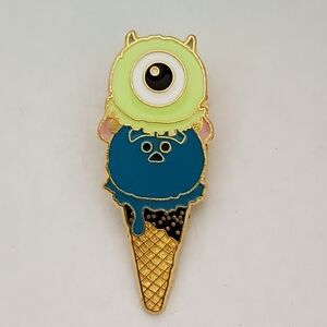 Disney Pin Trading Pixar Monster's Inc. Tsum Tsum Mike & Sully Ice Cream Cone